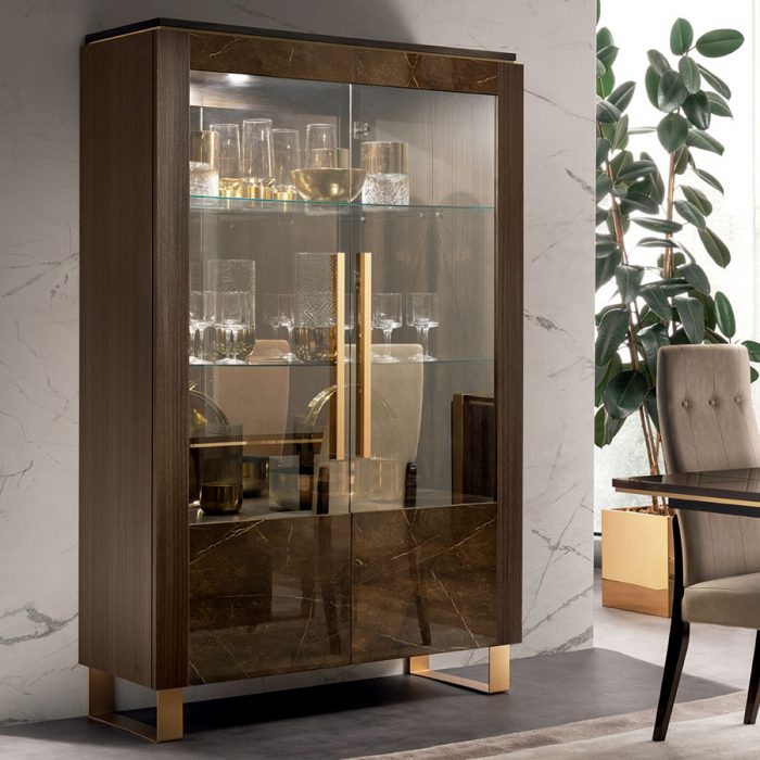 Adora Interiors Essenza Dining room 2 doors glass cabinet