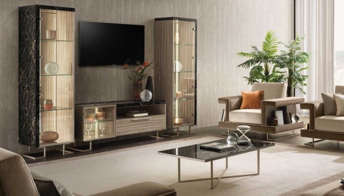 Adora Luce Dark Living room set